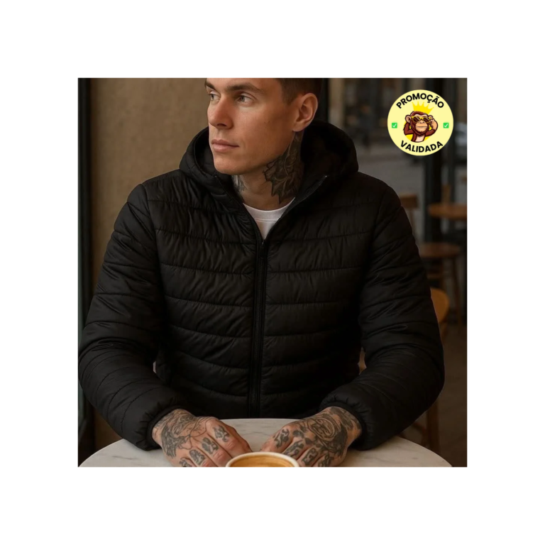 Jaqueta Puffer De Frio Intenso Blusa Impermeável Inverno