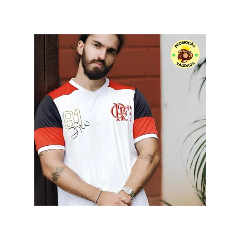 Camiseta Flamengo Retrô - Zico
