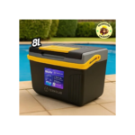 Caixa Térmica Praia SUV 8 Litros Preto e Amarelo