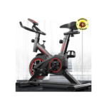 Bicicleta Ergométrica Fitness para Cardio e Musculação com base Cor Preto e Vermelho Epsilon Marca Redfin 8kg Inercia