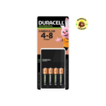 DURACELL - Carregador de Pilhas Recarregáveis AA e AAA Com 4 Pilhas AA