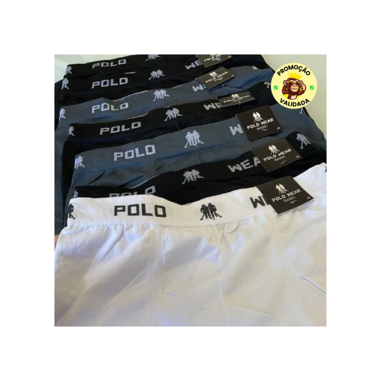 Kit 12 Cuecas Masculinas Boxer Polo Wear