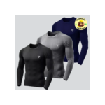 Kit 3 Camisetas Térmicas Masculina Segunda Pele Camisa Uv50-