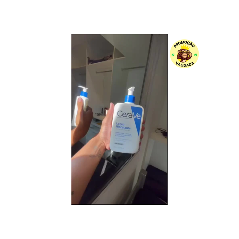 CeraVe, Loção Hidratante Corporal, com textura Fluida e Ácido Hialurônico