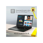 Notebook ASUS Vivobook Go 15 E1504 Ryzen 5 8GB 256GB