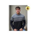 Suéter Blusa De Tricot Masculino Listrado Blusa Lã Masculina