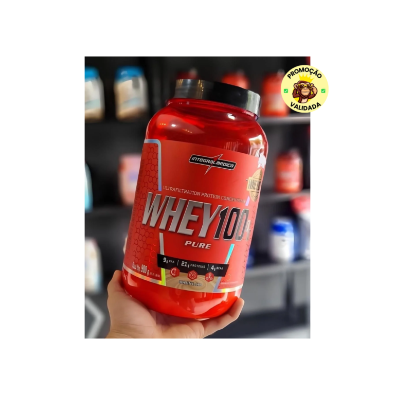 Whey 100% Pure Pote 900g Baunilha Integralmédica