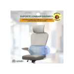 Cadeira escritório ergonômica g500 luvinco cor cinza com suporte lombar estofado Mmesh gerencial