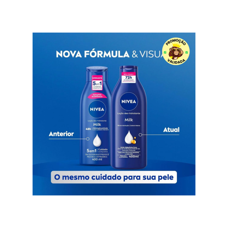 NIVEA Kit Loção Hidratante Milk Pele Seca a Extrasseca 400ml (2 unidades)