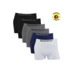 Kit 6 Cuecas Reebok Boxer Box Sem Costura Microfibra Adulto