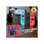 Nintendo, Console + Jogo, Switch Azul e Vermelho, Jogo Digital Mario Kart 8 Deluxe, 3 Meses de Assinatura Nintendo Switch Online