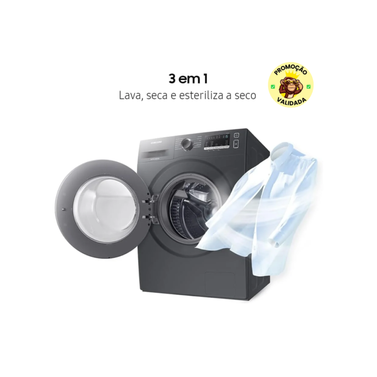 Samsung Lava e Seca WD11M com Digital Inverter WD11M4473PX Inox Look 11/7kg - 220V