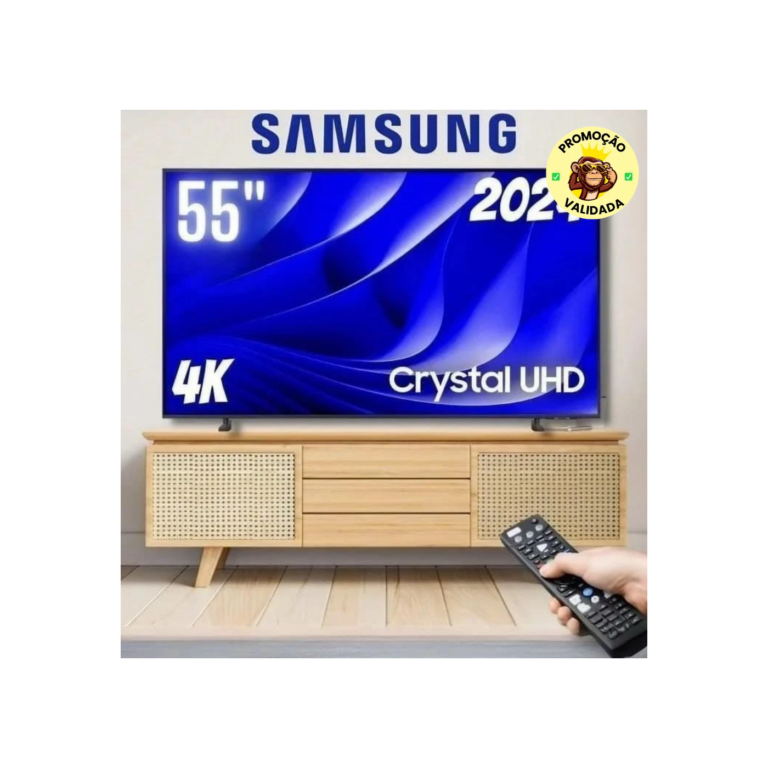 Samsung Smart TV 55 Crystal UHD 4K 55DU8000 - Painel Dynamic Crystal Color, Gaming Hub