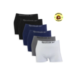 Kit 6 Cuecas Reebok Boxer Box Sem Costura Microfibra Adulto