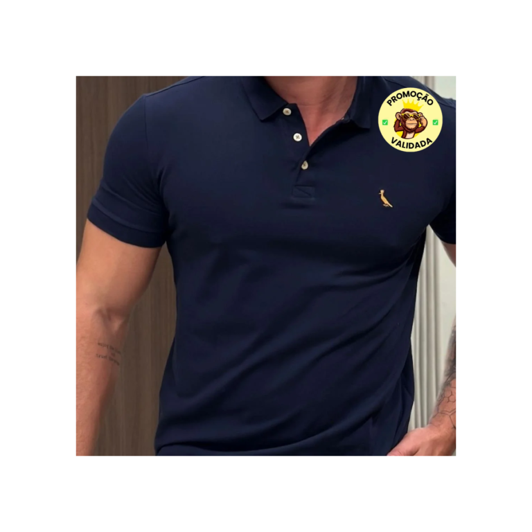 Camisa Masculina Polo Piquet Básica Em Algodão Reserva