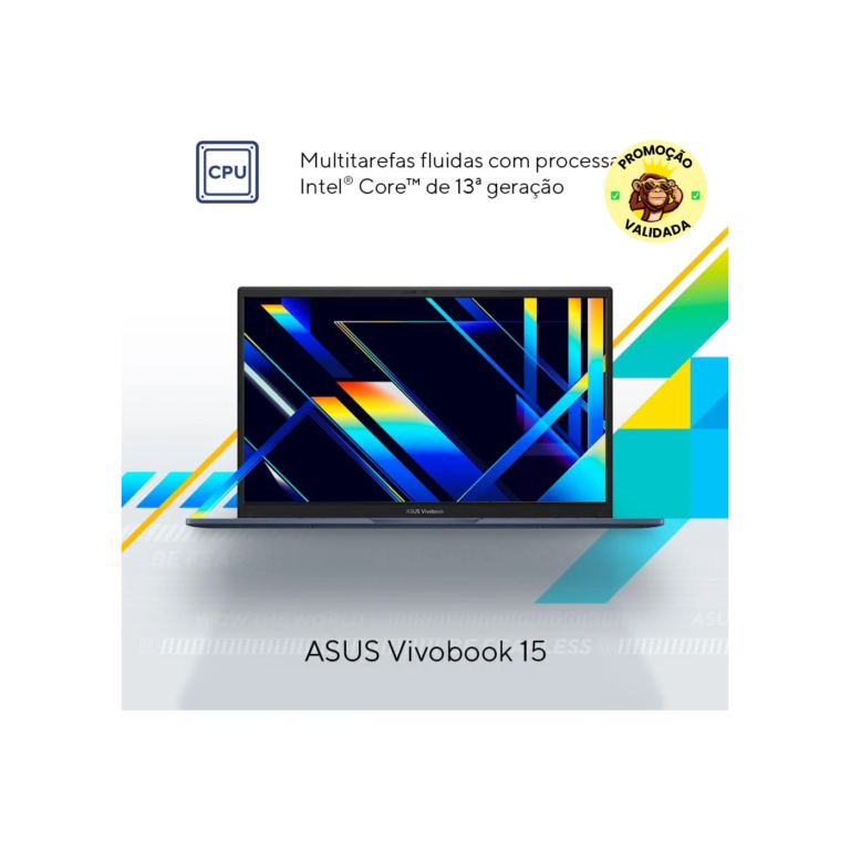 Notebook ASUS Vivobook 15, Intel Core i5, 16 GB, 512 GB SSD W11 Home, 15.6'' FHD, Quiet Blue -X1504VA-NJ1745W