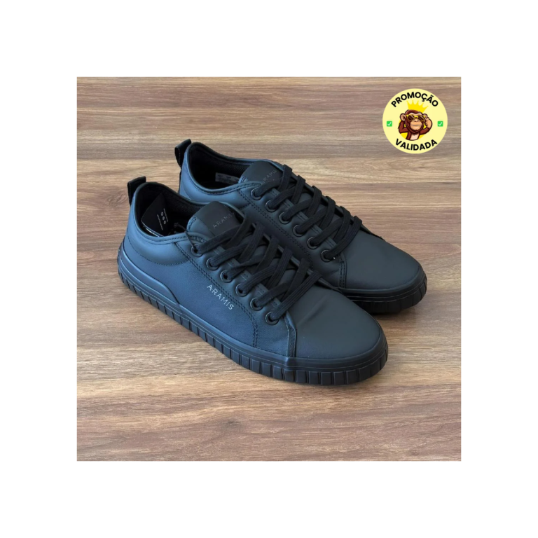 Tênis Aramis Deep Leather All Black