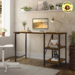 Mesa Escrivaninha Estilo Industrial Preto 1,10m