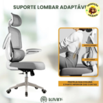 Cadeira Escritório Ergonômica Genebra G500 Cinza