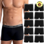 Kit 10 Cuecas Boxer Mash Cotton Masculina