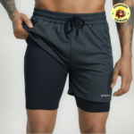 Bermuda 2 Em 1 Short Duplo Com Bolso