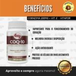 Coenzima Q10 200mg + Vitamina E 120 Cápsulas