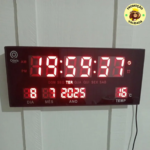 Relógio De Parede Grande Led Digital Preto