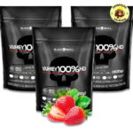 3x Whey Black Skull Triple Pack Pós Treino