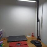 Luminária de mesa articulável flexível com luz de LED USB
