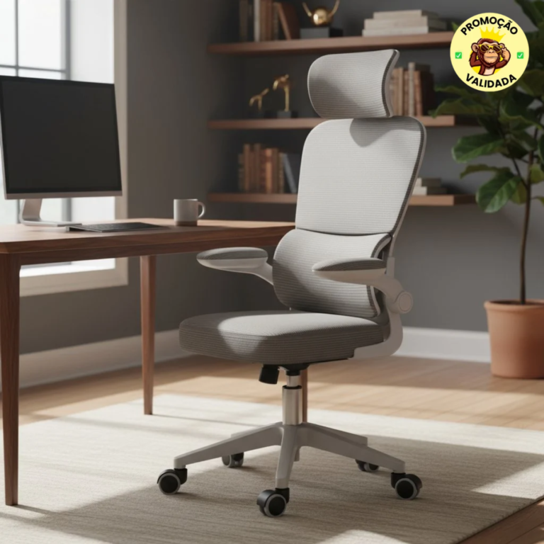 Cadeira Escritório Ergonômica Genebra G500 Cinza