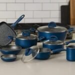 Jogo de Panelas 8 Peças Ibiza Blue Casambiente, Cerâmica, Antiaderente