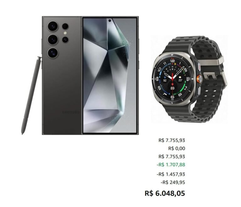 Smartphone Samsung Galaxy S24 Ultra 12/256GB e Watch Ultra 47mm LTE
