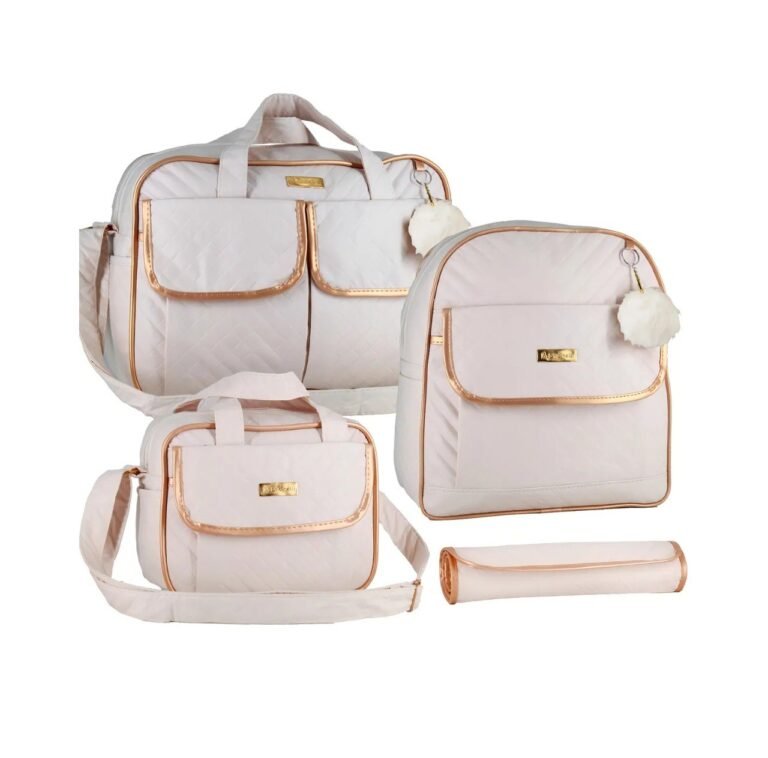 Kit Bolsa maternidade Bambinelli, cor rosa