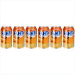 Pack de Fanta Laranja Zero lata 350ml, 6 unidades