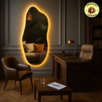 Espelho Orgânico Led Grande Corpo Inteiro Branco