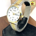 Citizen Relógio Masculino de Quartzo Dois Tons