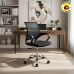 Cadeira de Escritório Ergonômica Preta Mesh