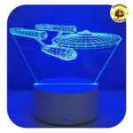 Luminária de Mesa LED 3D USS Enterprise