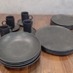 Aparelho De Jantar 20 Peças Basic Rust - Preto