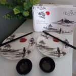 Kit Colecionável com 6 Peças e Mini Molheira de Cerâmica