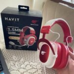Fone de Ouvido Havit H2002d Red, modelo com design moderno