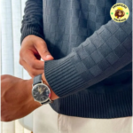 Suéter Masculino Tricot Manga Longa Xadrez