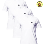 Kit 3 Camisetas Casual Masculina em Algodão