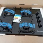 Cooktop Continental 4 Bocas Preto, modelo 2023