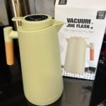 Garrafa Térmica 1 Litro Com Termômetro, cor prata