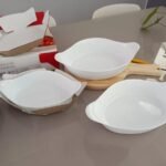 Conjunto de Assadeiras Oval Opaline 3 Peças Branco