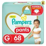 Fralda Pampers Premium Care Pants Tamanho G 68 Unidades
