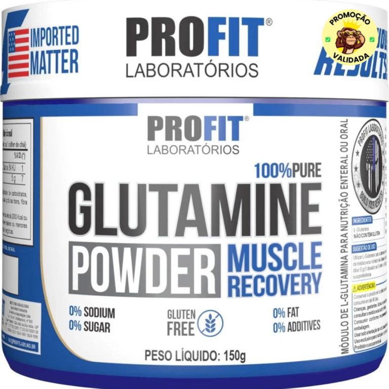 Glutamina Aminoácido 150g - Profit Labs Sem Sabor