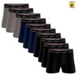 Kit 10 Cuecas Boxer Masculinas de Algodão