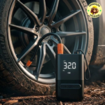 Compressor de Ar Digital Portátil Sem Fio Preta